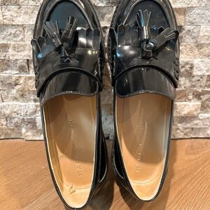 Marc Fisher Black Tassel Loafers